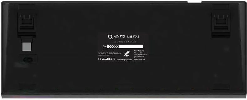 Tastierë gaming Aqirys LIBERTAS, mekanike, RGB, wireless & Bluetooth + me kabllo, e zezë
