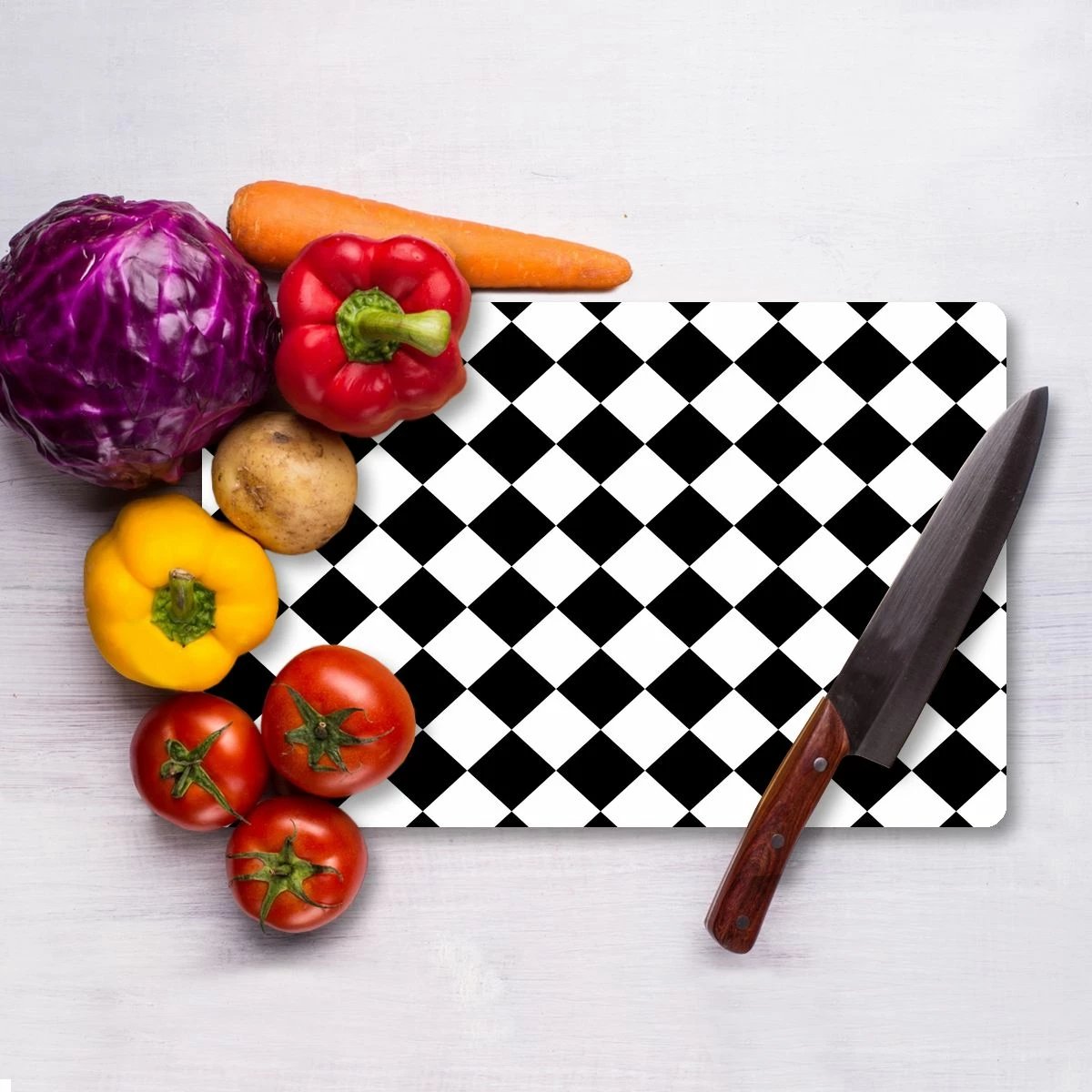 Dërrasë prerëse Hermia, xham i temperuar, shumëngjyrëshe, Ckt48 - 3040, 30x40cm Dërrasë prerëse Hermia, xham i temperuar, shumëngjyrëshe, Ckt48 - 3040, 30x40cm