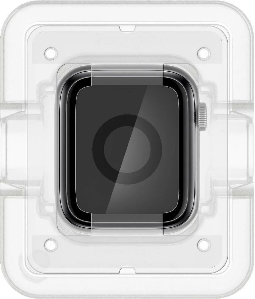 Mbrojtës ekrani Spigen ProFlex EZ Fit Hybrid Glass për Apple Watch 4/5/6/SE 44mm, 2 copë, Zi