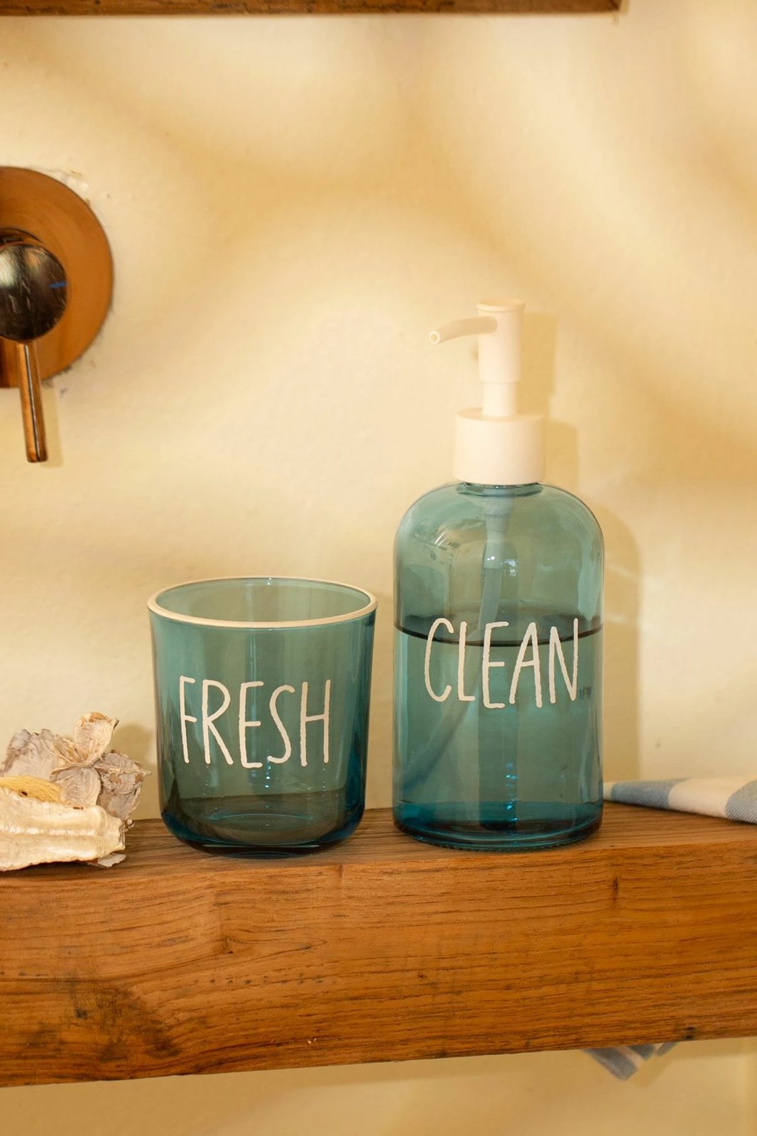 Set banjoje prej qelqi, 2 pjesë, ngjyrë blu, Mijolnir