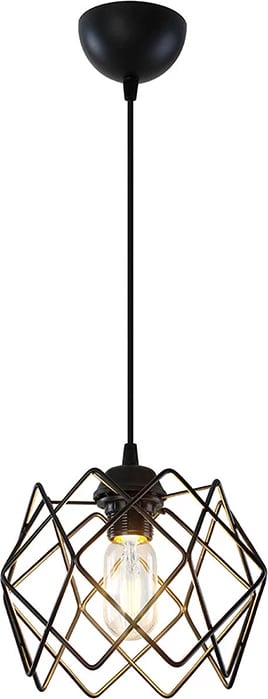 Dritë tavani PWL-1021 E27 metalike e zezë D23.5x60cm