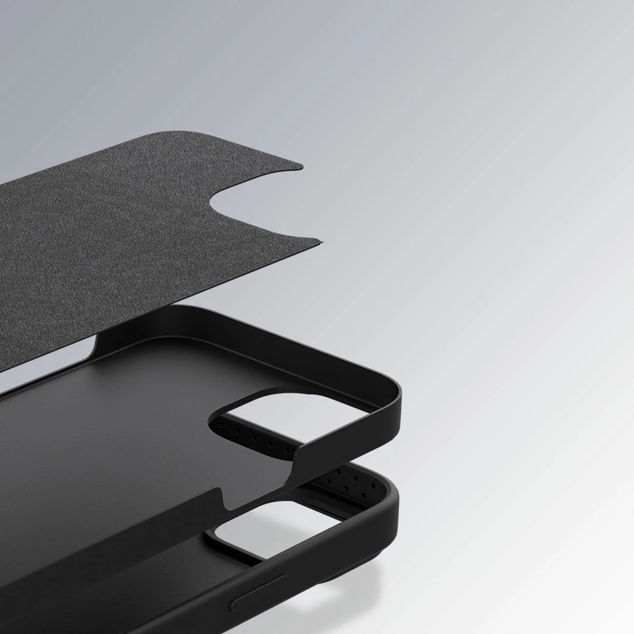 Mbështjellës Nillkin CamShield Silky Silicone për iPhone 14 Pro Max, Silikon, Kaltër