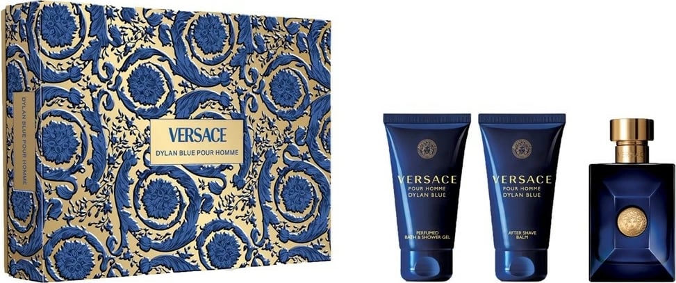 Set Eau de Toilette për meshkuj Versace Pour Homme Dylan Blue, 3x50ml