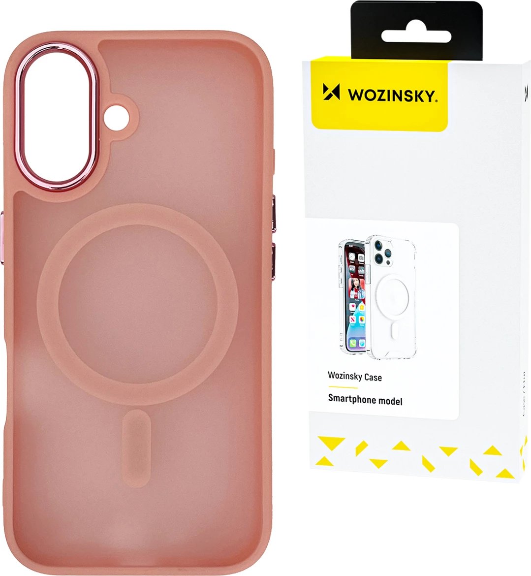 Mbështjellës Wozinsky Fashion Case MagSafe për Samsung Galaxy S25 Ultra, Rozë