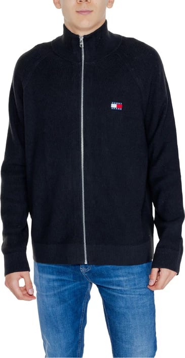 Xhemper Tommy Hilfiger Jeans, për meshkuj, i zi
