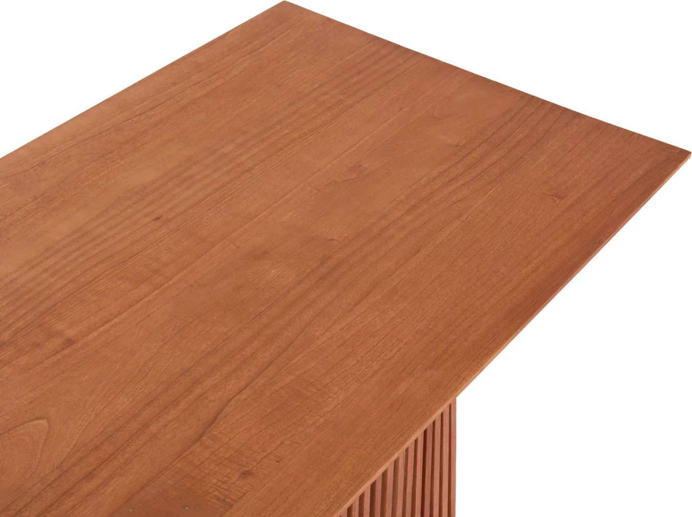 Tavolinë drejtkëndore për ngrënie, druri Mindi, ngjyrë natyrale, 160x79.5x76.5 cm