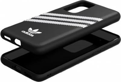 Mbështjellës Adidas OR Moulded PU SS20 për Huawei P40, zi-bardhë