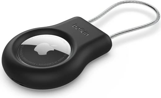 Mbajtës sigurie me kabllo për AirTag Belkin MSC009btBK, zi