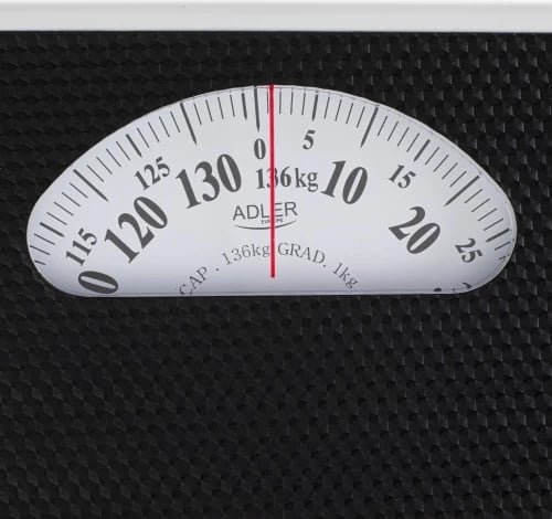 Peshore banjo mekanike, Adler AD 8179, 136 kg, saktësi 1 kg, pa bateri, e zezë