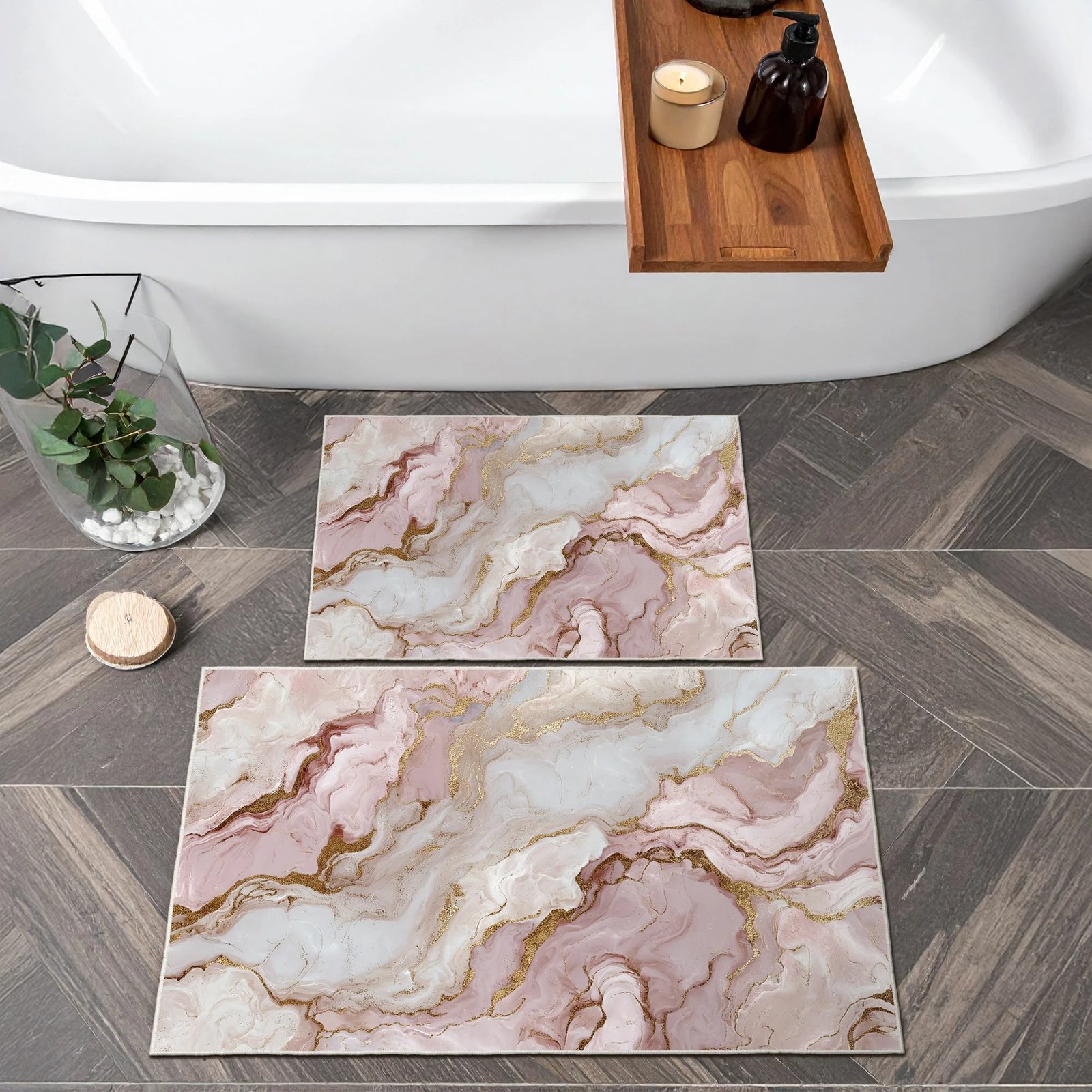 Set tapetash për banjo (2 copë), Mijolnir, Asr12, rozë