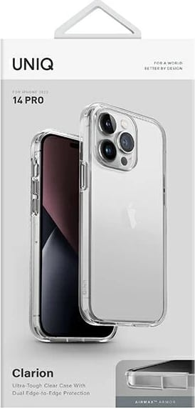 Mbështjellës UNIQ Clarion për iPhone 14 Pro, transparent
