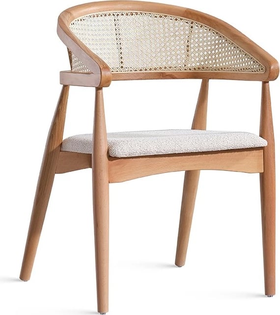 Tavolinë me karrige (4 copë), Skye Decor, Vegas, ngjyrë natyrale