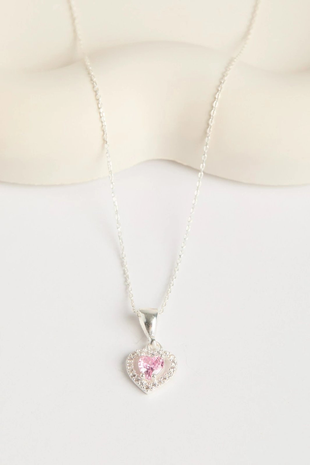 Qafore argjendi Elika Silver, ELKMD50555, rozë