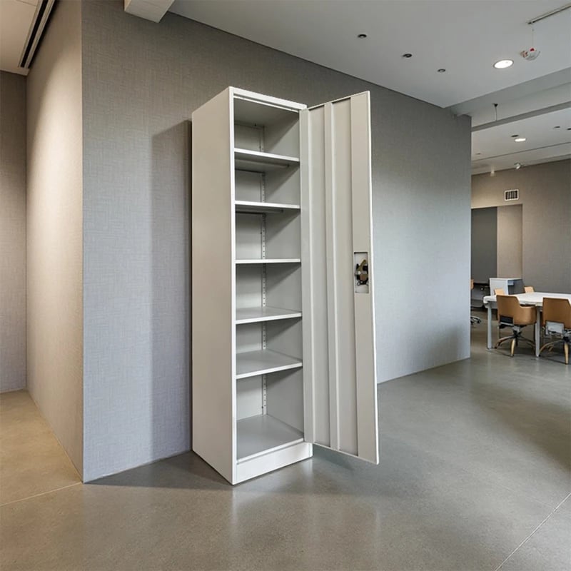 Dollap metalik Koya, ngjyrë gri e çelët, 50x45x180cm