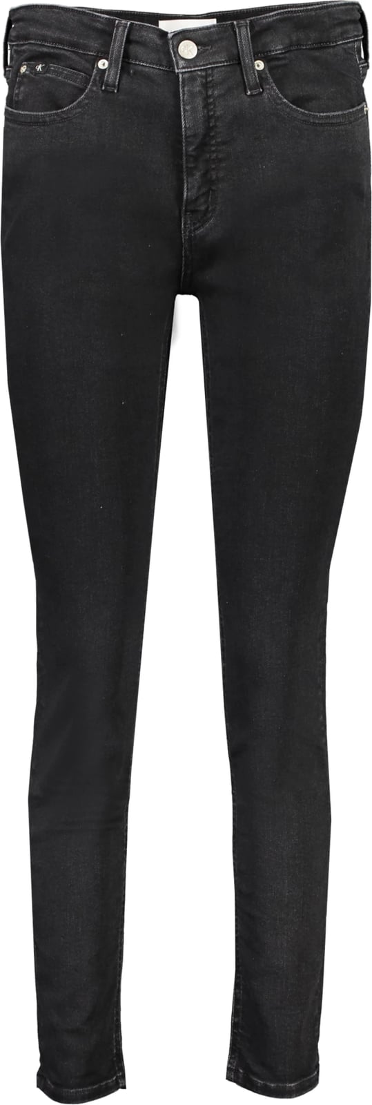 Pantallona xhins për femra Calvin Klein mid rise skinny, të zeza