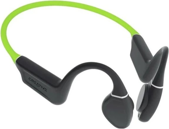 Kufje Creative Outlier Free Plus, pa tela, bone conduction, Bluetooth 5.3, Lime