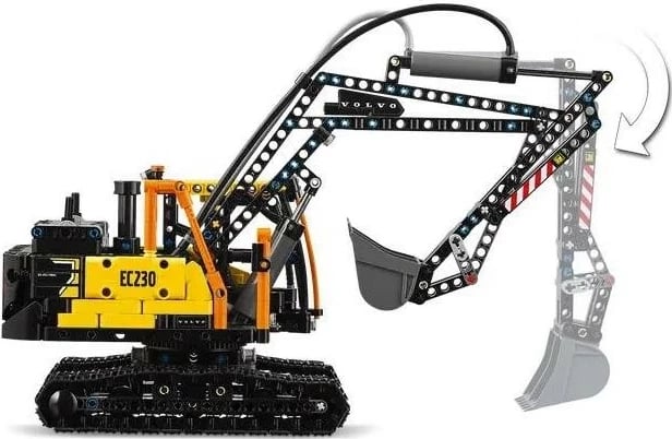 Konstrukt LEGO Technic 42175 Volvo FMX dhe EC230 Electric