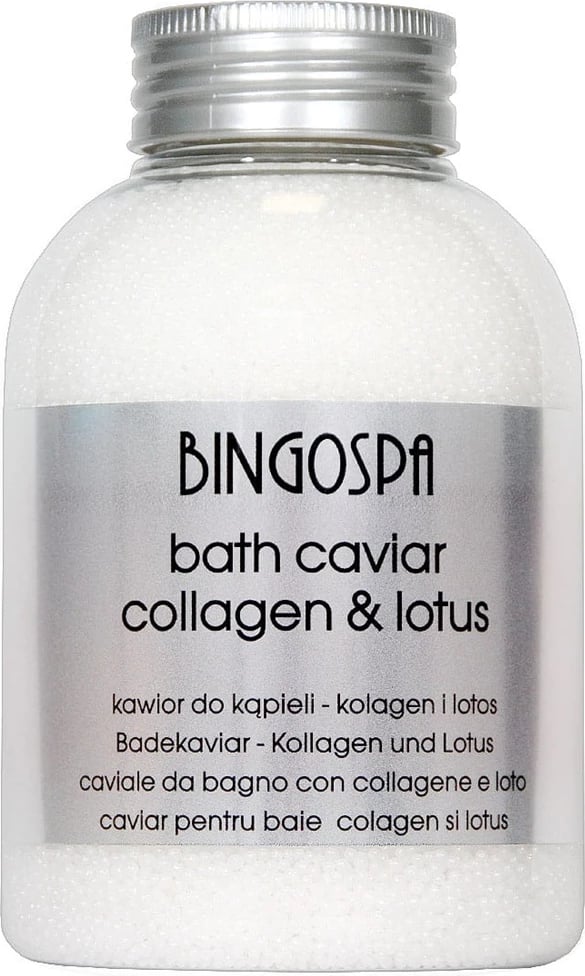 Kaviar për banjë BingoSpa Kolagjen dhe Lotus 380g