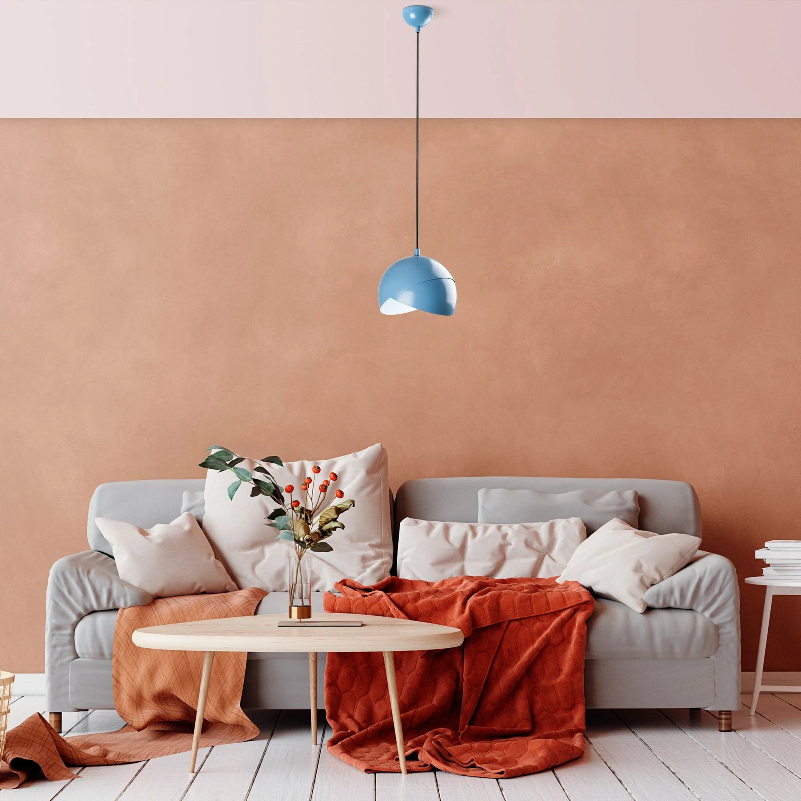 Llambë tavani Opviq Pacman, ngjyrë kaltër e çelët