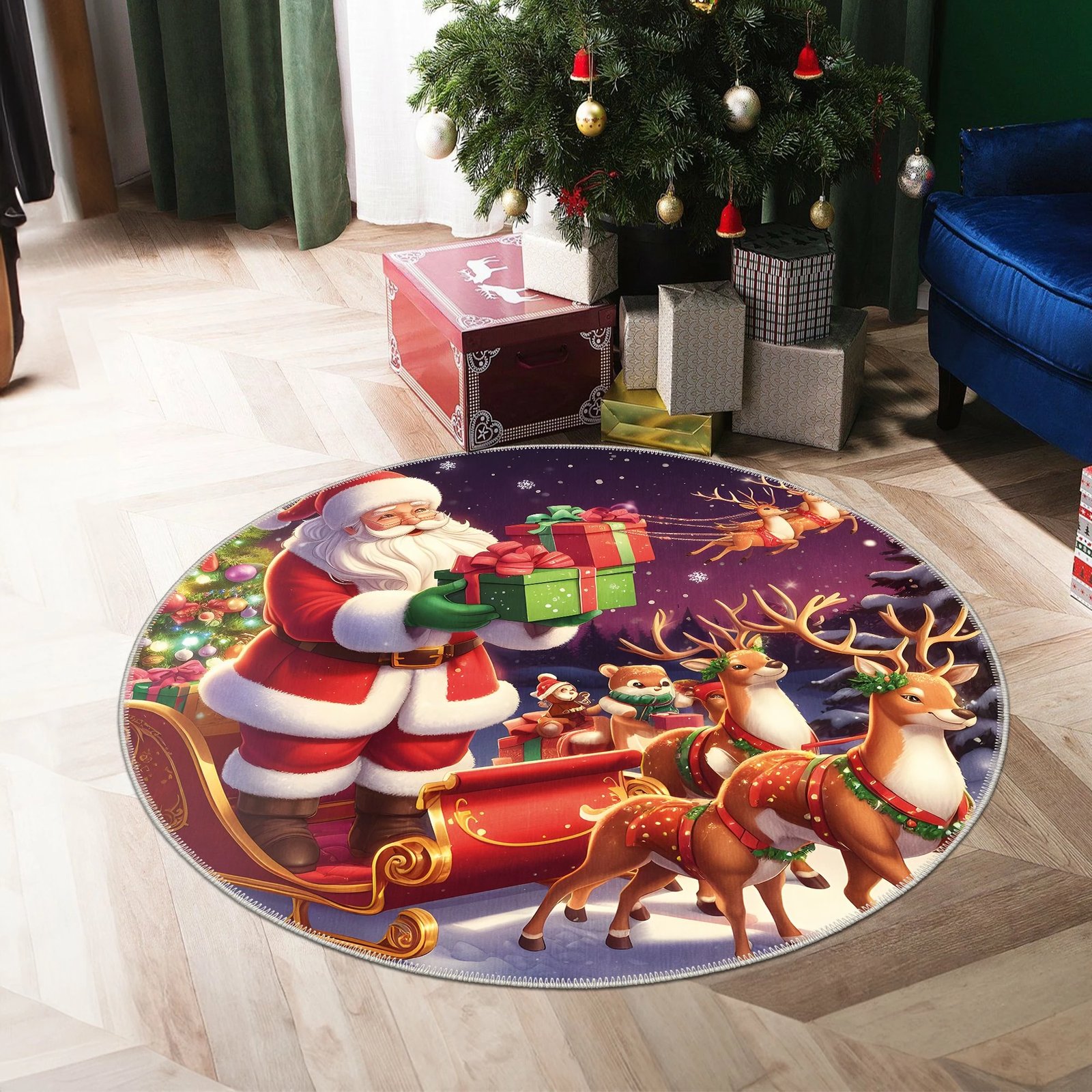 Qilim dekorativ, shumëngjyrësh, Conceptum Hypnose, 50x50cm