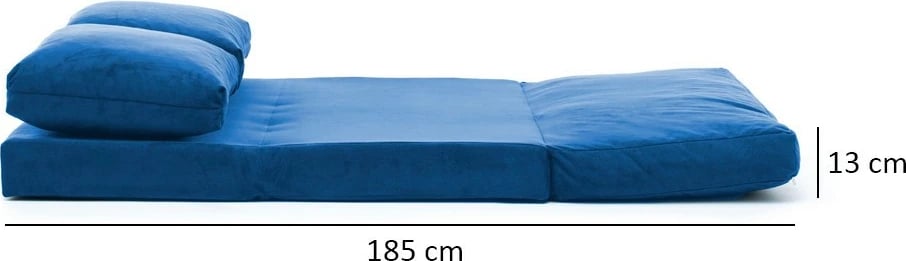 Divan-krevat dy ulëshe, ngjyrë e kaltër, Atelier del Sofa, Taida