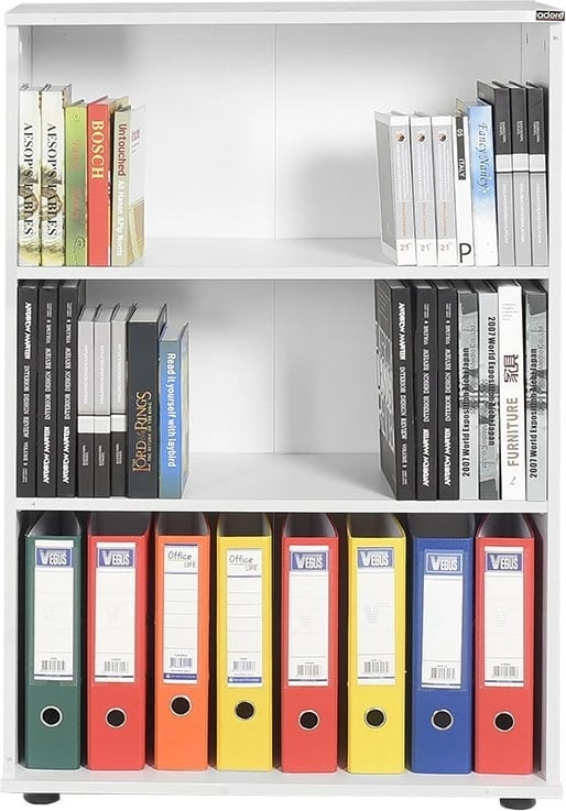 Raft librash Hanah Home, Rkt-330-Dd-1, ngjyrë e bardhë diamant, 72x109x34cm