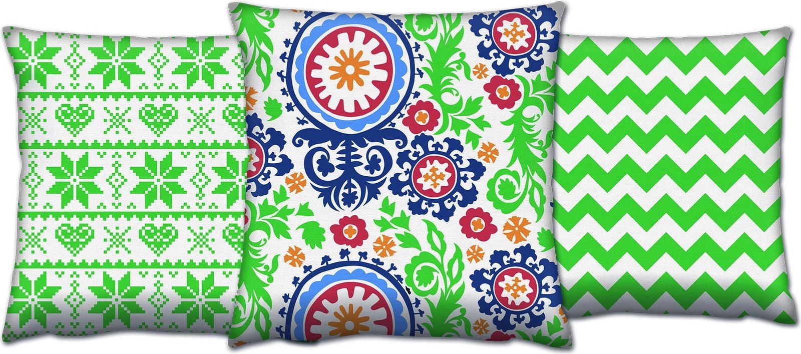 Set jastëkësh dekorativ (3 copë), shumëngjyrësh, Evila Originals, AC-4405-4698-4409