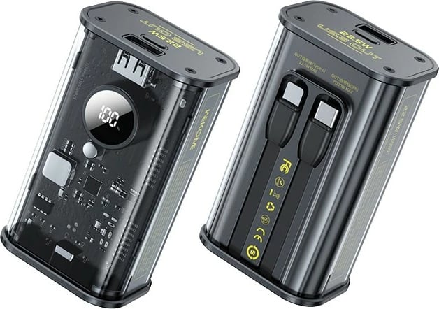 Power bank WEKOME WP-345, 10000 mAh, Fast Charging, USB-C & Lightning, E zezë
