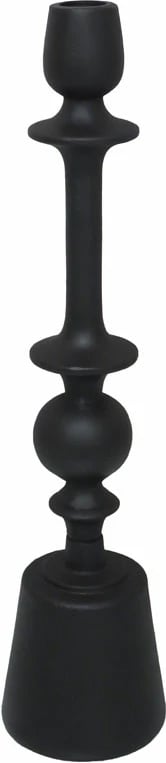 Mbajtëse qirinjsh ARTIOM, alumini, e zezë, 9x9x39cm