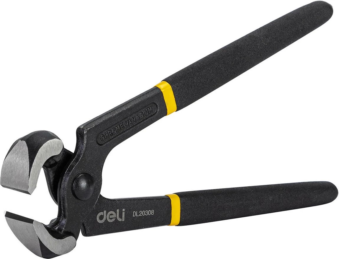 Pincë marangozësh Deli Tools EDL20308, 8", e zezë