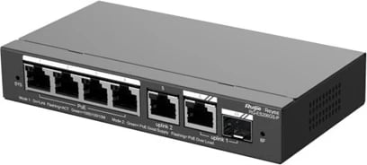 Switch Ruijie RG-ES206GS-P, 6 porta Gigabit, PoE, i zi