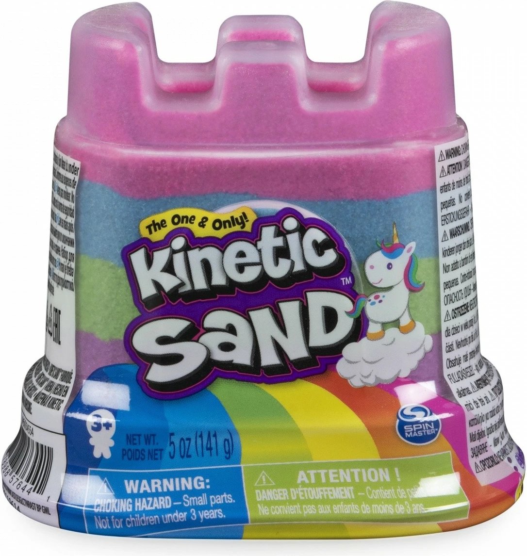 Rërë kinetike Spin Master Kinetic Sand Mini Rainbow Castle, 141g, shumëngjyrëshe