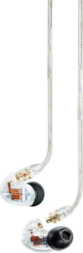 Kufje in-ear Shure SE425-CL, me kabllo, për skenë/studio, Transparent