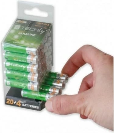 Bateri alkaline Techly LR03 AAA, 24 copë