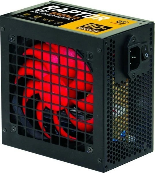 Kasë Rebeltec Raptor 600W, 80 PLUS Bronze, DC-DC, e zezë