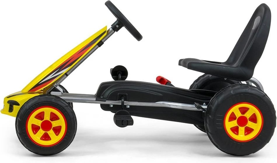 gokart me pedale, Milly Mally Viper, rregullim sediljeje, fren dore, blu