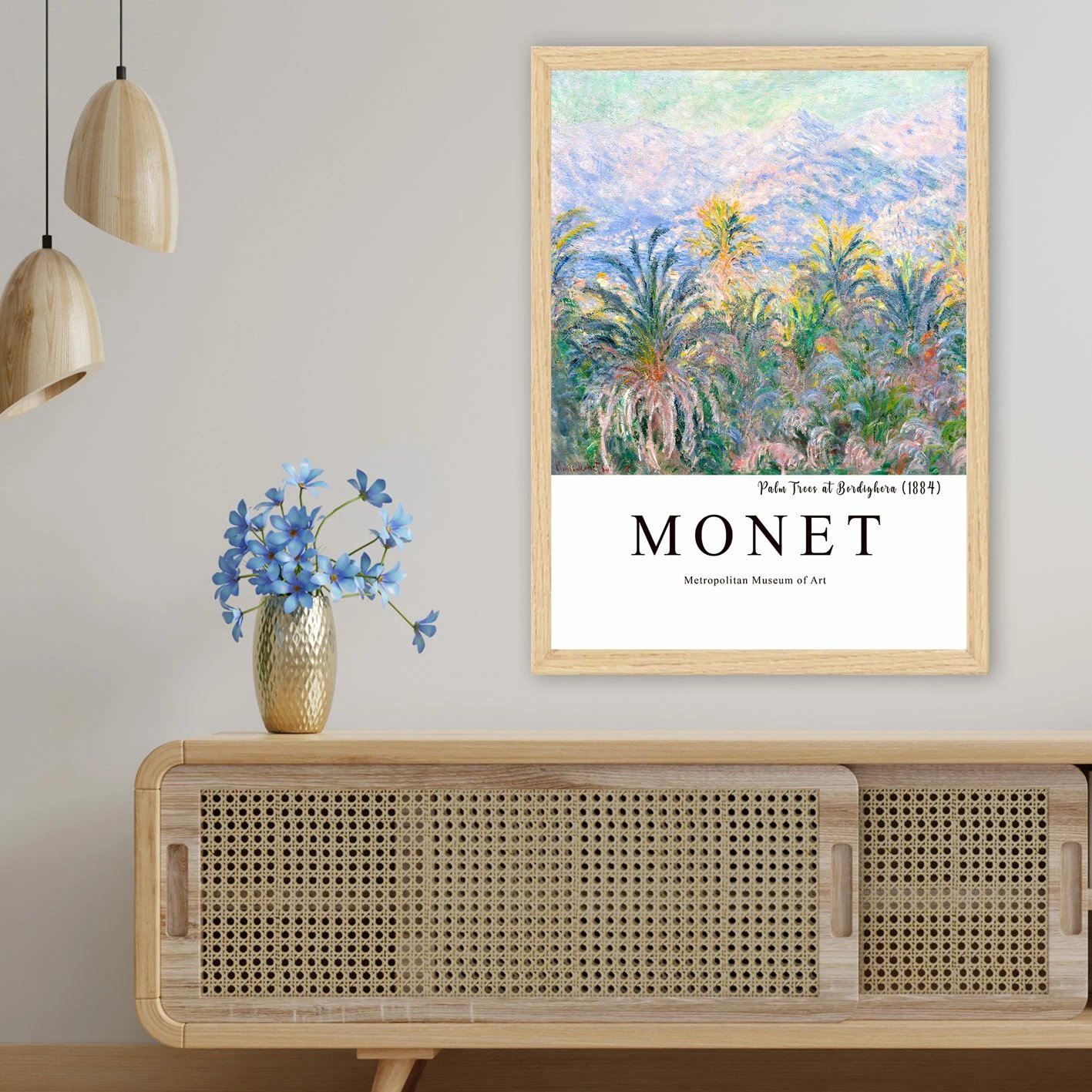 Pikturë dekorative me kornizë, Wallity, NC2680247-5575, shumëngjyrëshe, 55x75cm