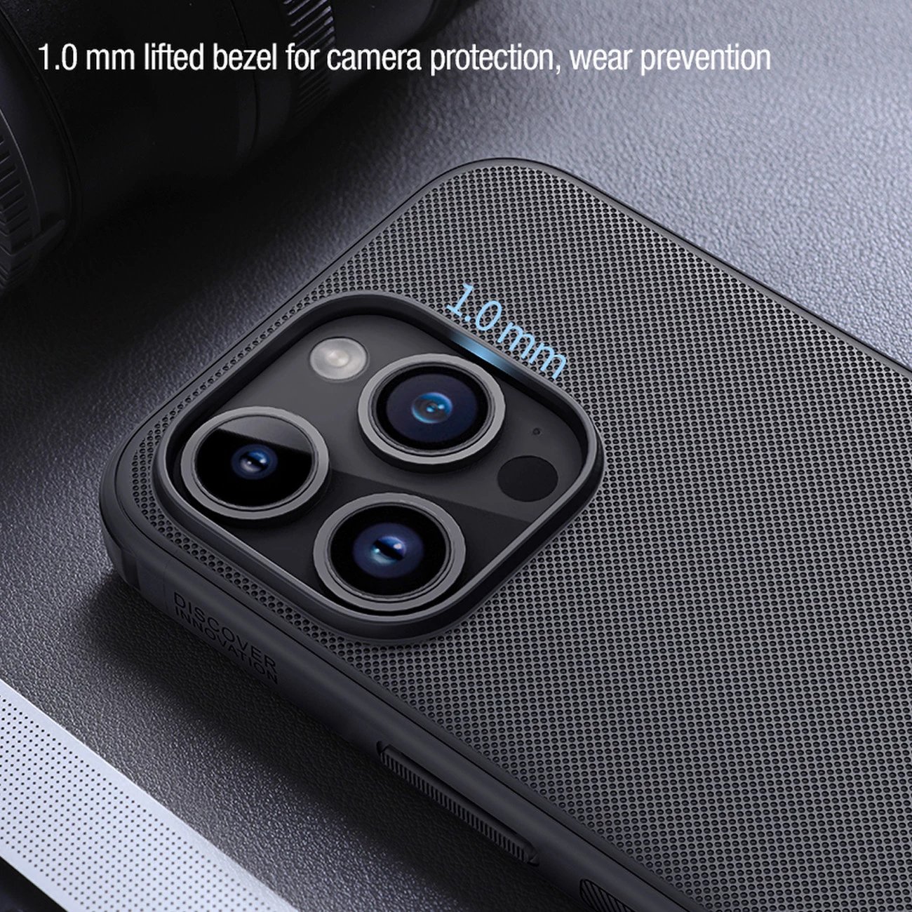 Mbështjellës Nillkin Super Frosted Shield Pro Magnetic për iPhone 15 Pro Max, i zi