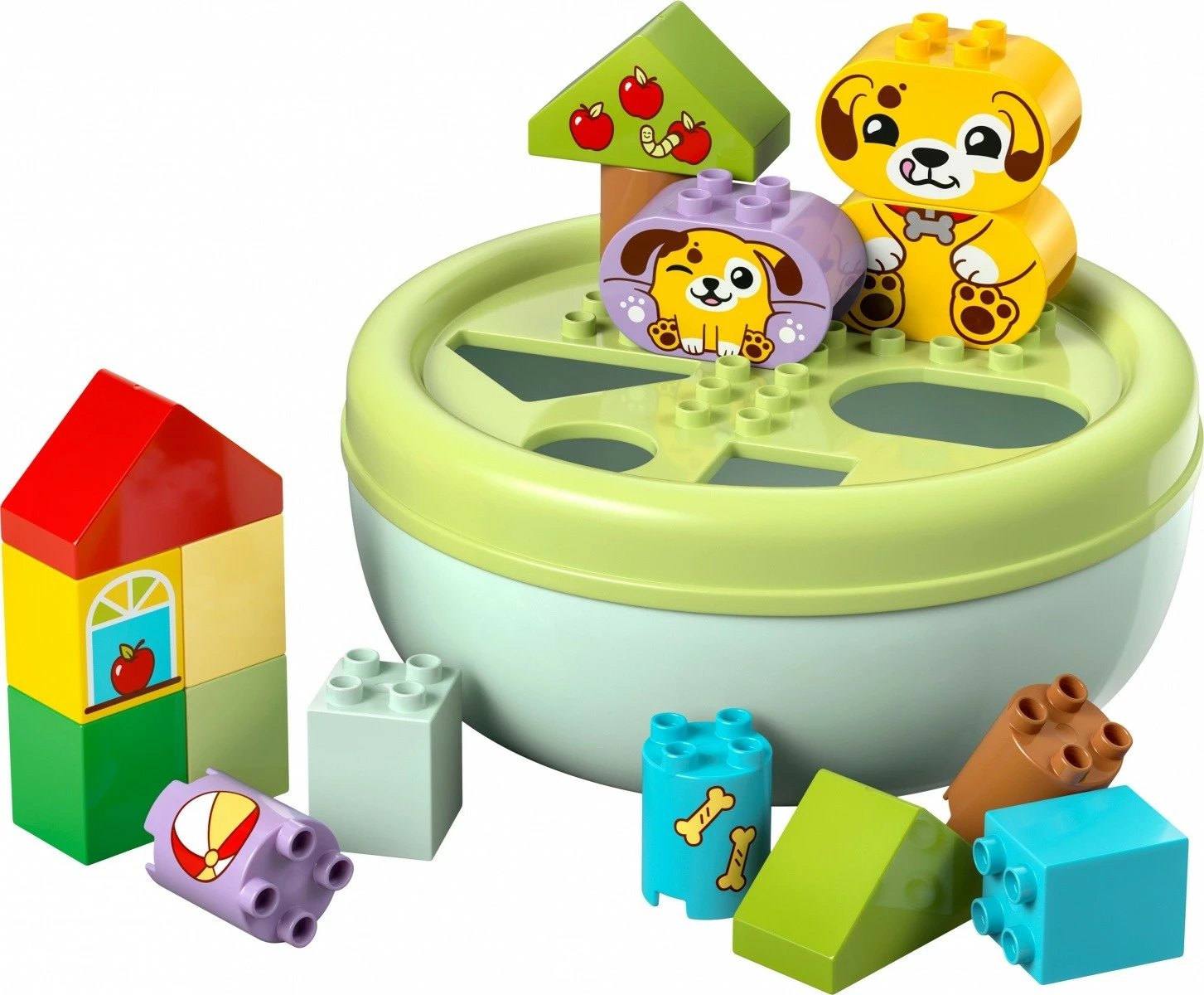 Set lodrash LEGO DUPLO 10441 Shape Sorter: Puppy House, 17 pjesë, shumëngjyrëshe