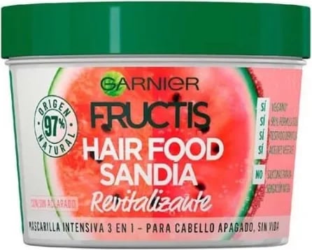 Maskë për flokë Garnier Fructis Hair Food unisex shalqi 390ml
