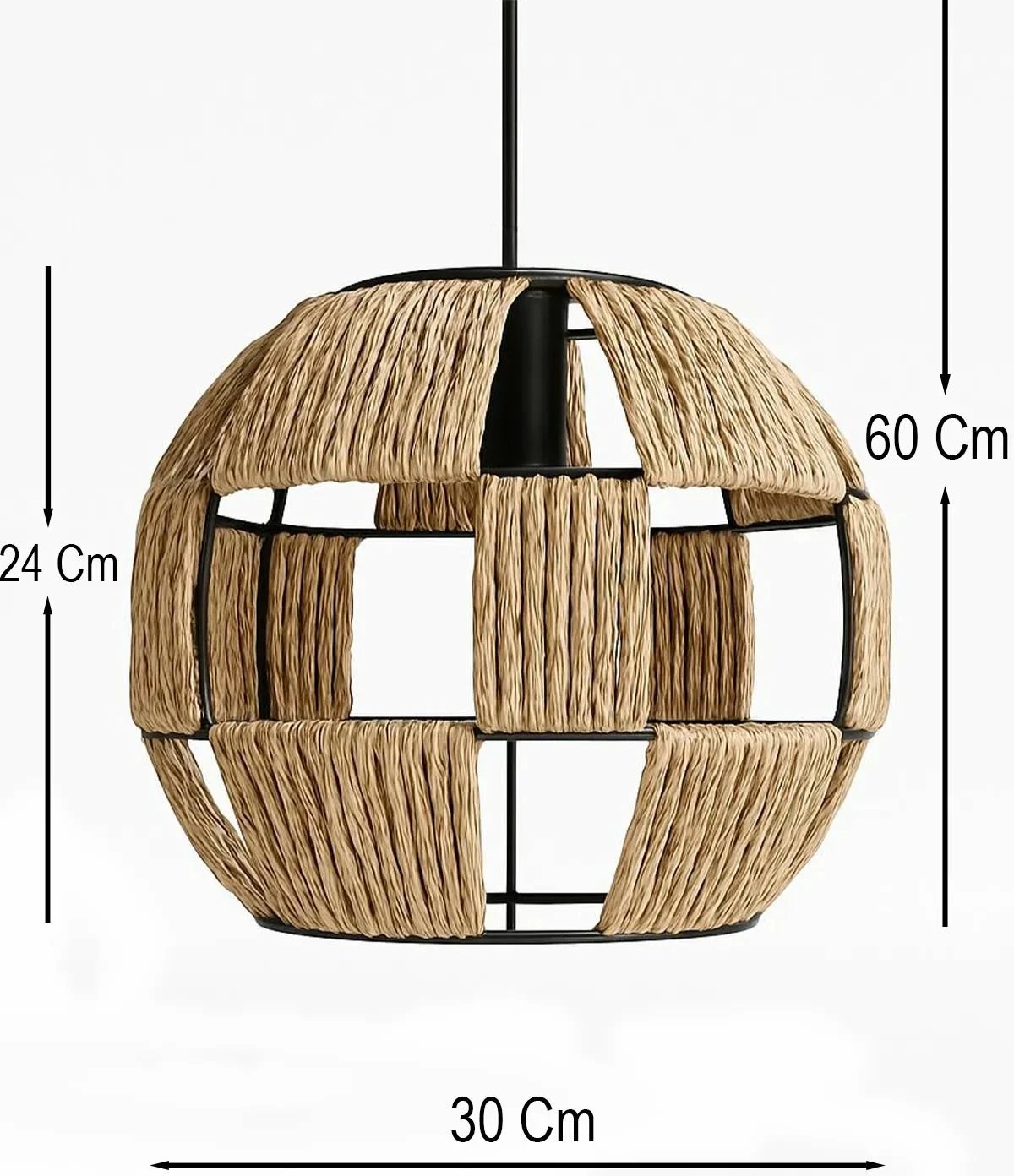 Llambë tavani Opviq, kapak Rafia, BK079, ngjyrë ecru