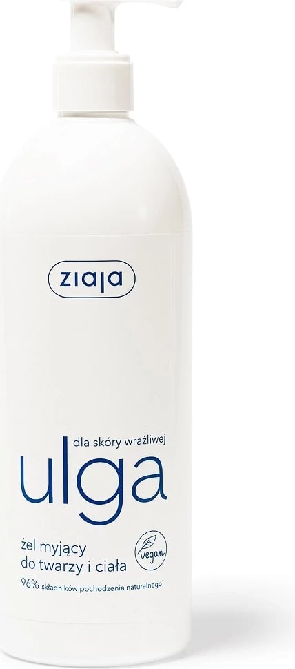 Xhel pastrues për fytyrë dhe trup Ziaja Relief for Sensitive Skin për femra 400ml