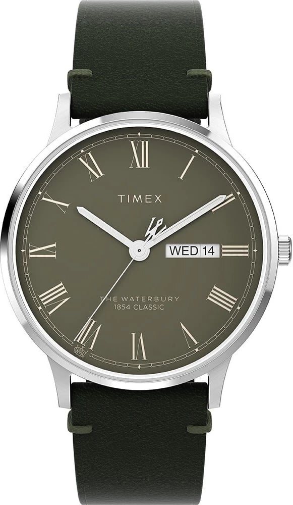 Orë dore për meshkuj TIMEX THE WATERBURY, e gjelbër