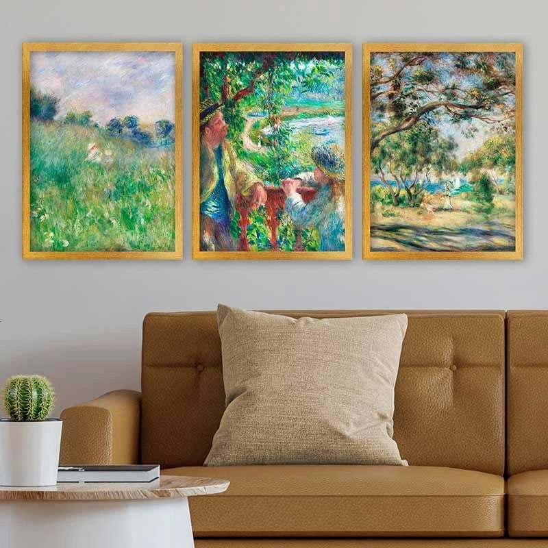 Pikturë dekorative me kornizë (3 copë), Wallity, 3AC_UN895095_3545