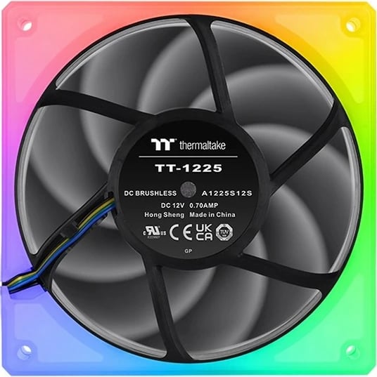 Ventilator kase Thermaltake ToughFan RGB 12cm, set prej 3 copë, zi