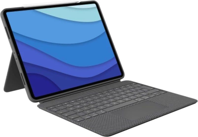 Mbështjellës me tastierë Logitech Combo Touch për iPad Pro 12.9 (5th Gen), Graphite