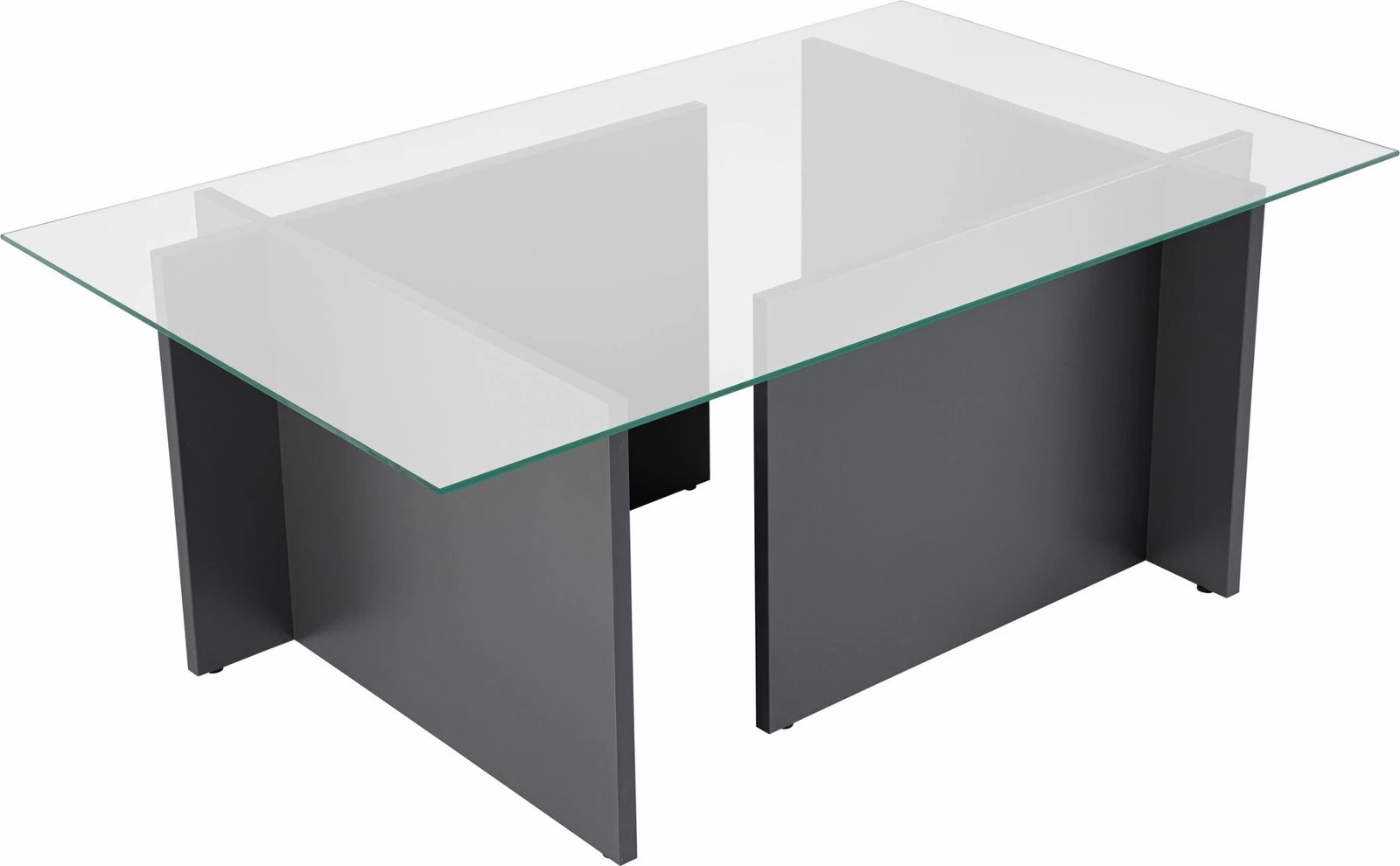 Tavolinë kafeje Nordure, xham, antracit Tavolinë kafeje Nordure, xham, antracit