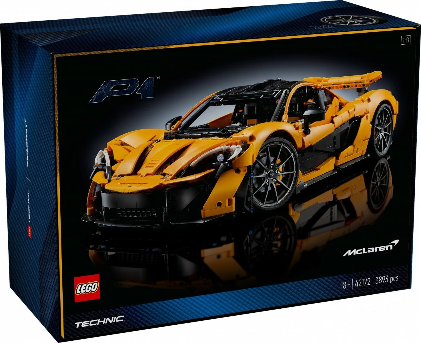 Set ndërtimi LEGO Technic McLaren P1, 42172, 3893 pjesë, plastikë, ekstra i madh