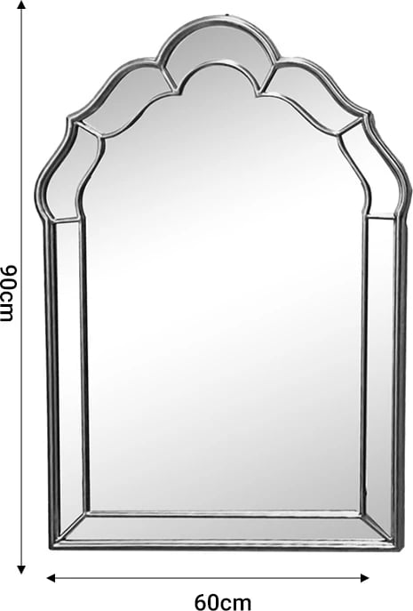 Pasqyrë Xoton, metalik ari, 60x3x90cm