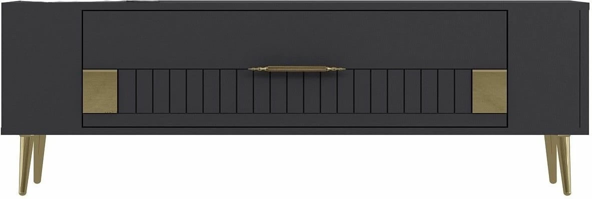 Komodë TV Skye Decor, anthracite, gold, Retrolp4